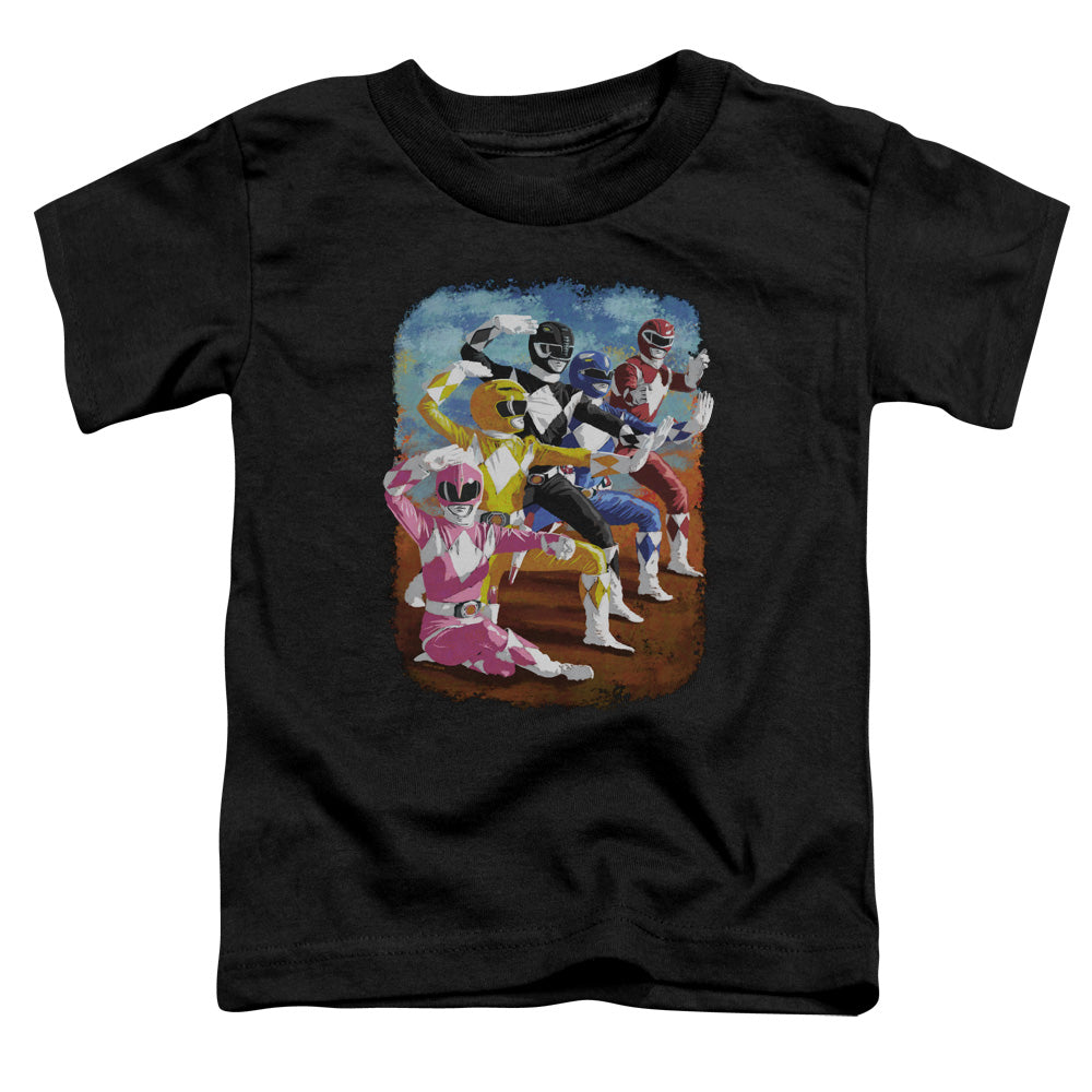 POWER RANGERS/IMPRESSIONIST RANGERS - S/S TODDLER TEE - BLACK