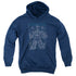 POWER RANGERS/MEGA PLANS - YOUTH PULLOVER HOODIE - NAVY