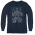 POWER RANGERS/MEGA PLANS - YOUTH LONG SLEEVE TEE - NAVY