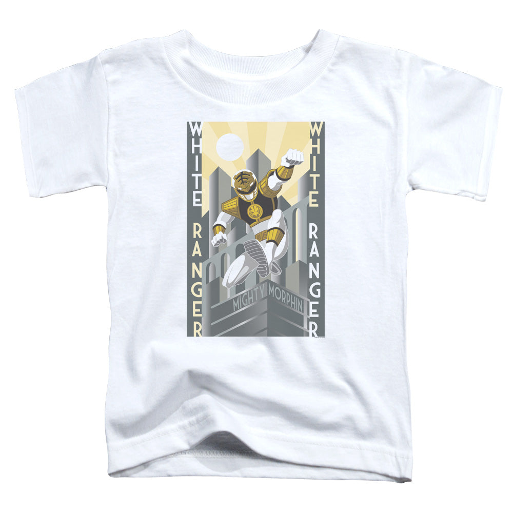 POWER RANGERS/WHITE RANGER DUO - S/S TODDLER TEE - WHITE