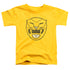 POWER RANGERS/YELLOW RANGER MASK - S/S TODDLER TEE - YELLOW