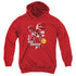 POWER RANGERS/RED RANGER -  YOUTH PULLOVER HOODIE  - RED