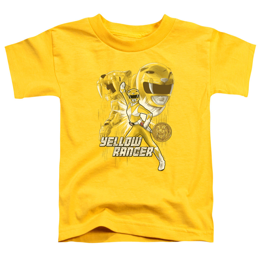 POWER RANGERS/YELLOW RANGER - S/S TODDLER TEE - YELLOW