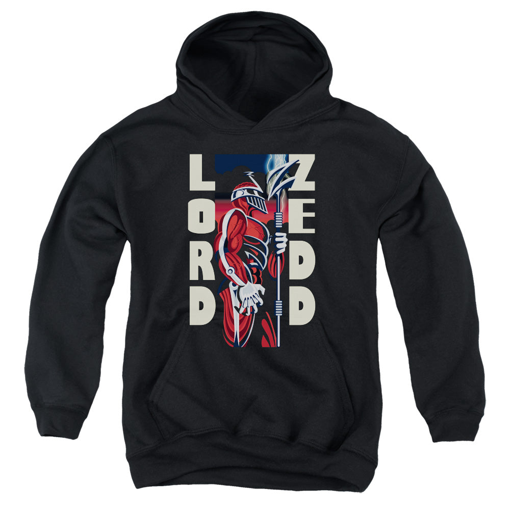 POWER RANGERS/ZEDD DECO - YOUTH PULLOVER HOODIE - BLACK