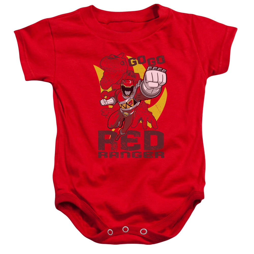 POWER RANGERS DINO CHARGE/GO RED - INFANT SNAPSUIT - RED