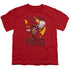 POWER RANGERS DINO CHARGE/GO RED - S/S YOUTH 18/1 - RED