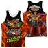 POWER RANGERS DINO CHARGE/ZORD POWER (FRONT/BACK PRINT) - ADULT POLY TANK TOP - MULTI
