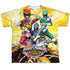 POWER RANGERS DINO CHARGE/CHARGED FOR BATTLE (FRONT/BACK PRINT) - S/S YOUTH POLY CREW - MULTI