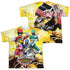 POWER RANGERS DINO CHARGE/CHARGED FOR BATTLE (FRONT/BACK PRINT) - S/S YOUTH POLY CREW - MULTI