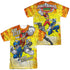 POWER RANGERS DINO CHARGE/GO GO DINO CHARGE (FRONT/BACK PRINT) - S/S ADULT POLY CREW - MULTI