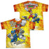 POWER RANGERS DINO CHARGE/GO GO DINO CHARGE (FRONT/BACK PRINT) - S/S YOUTH POLY CREW - MULTI
