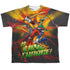 POWER RANGERS DINO CHARGE/HASHTAG (FRONT/BACK PRINT) - S/S YOUTH POLY CREW - MULTI