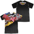 POWER RANGERS DINO CHARGE/BIG ZORD (FRONT/BACK PRINT) - S/S ADULT POLY CREW - MULTI