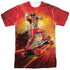 POWER RANGERS DINO CHARGE/SKATER (FRONT/BACK PRINT) - S/S ADULT POLY CREW - MULTI