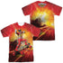 POWER RANGERS DINO CHARGE/SKATER (FRONT/BACK PRINT) - S/S ADULT POLY CREW - MULTI