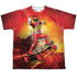 POWER RANGERS DINO CHARGE/SKATER (FRONT/BACK PRINT) - S/S YOUTH POLY CREW - MULTI