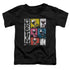 POWER RANGERS NINJA STEEL/ITS MORPHIN TIME - S/S TODDLER TEE - BLACK