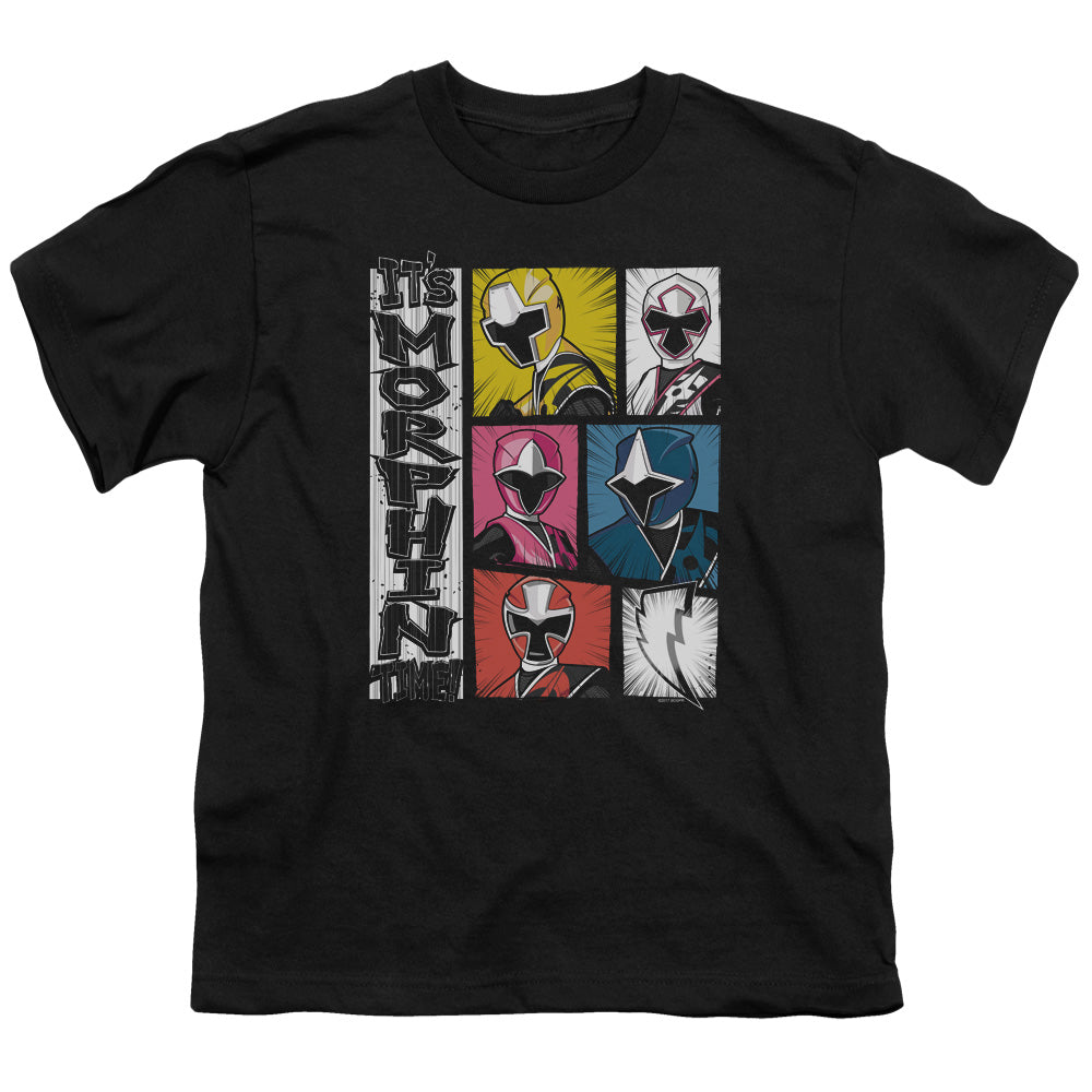 POWER RANGERS NINJA STEEL/ITS MORPHIN TIME - S/S YOUTH 18/1 - BLACK
