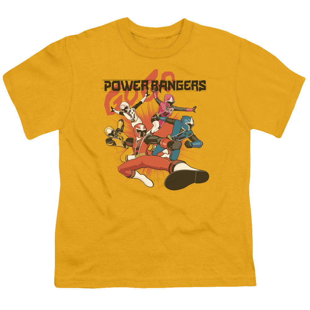 POWER RANGERS NINJA STEEL/ATTACK - S/S YOUTH 18/1 - GOLD