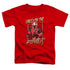 POWER RANGERS NINJA STEEL/UNLEASH - S/S TODDLER TEE - RED