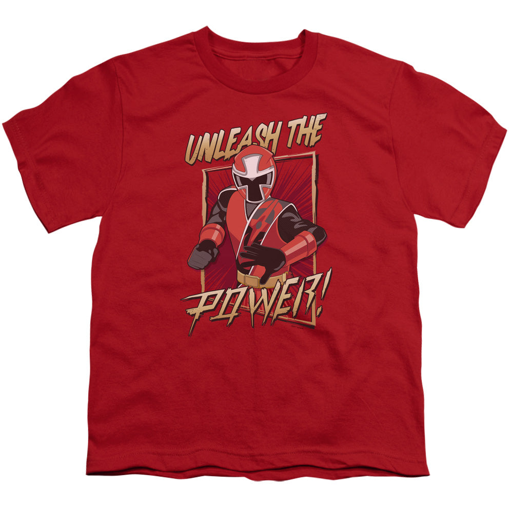 POWER RANGERS NINJA STEEL/UNLEASH - S/S YOUTH 18/1 - RED
