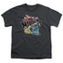 POWER RANGERS NINJA STEEL/PANELS - S/S YOUTH 18/1 - CHARCOAL