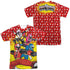 POWER RANGERS NINJA STEEL/GO GO NINJA STEEL (FRONT/BACK PRINT) - S/S ADULT POLY CREW - MULTI