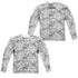 POWER RANGERS NINJA STEEL/HELMETS (FRONT/BACK PRINT) - L/S ADULT POLY CREW  - MULTI