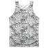 POWER RANGERS NINJA STEEL/HELMETS (FRONT/BACK PRINT) - ADULT POLY TANK TOP - MULTI
