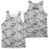 POWER RANGERS NINJA STEEL/HELMETS (FRONT/BACK PRINT) - ADULT POLY TANK TOP - MULTI