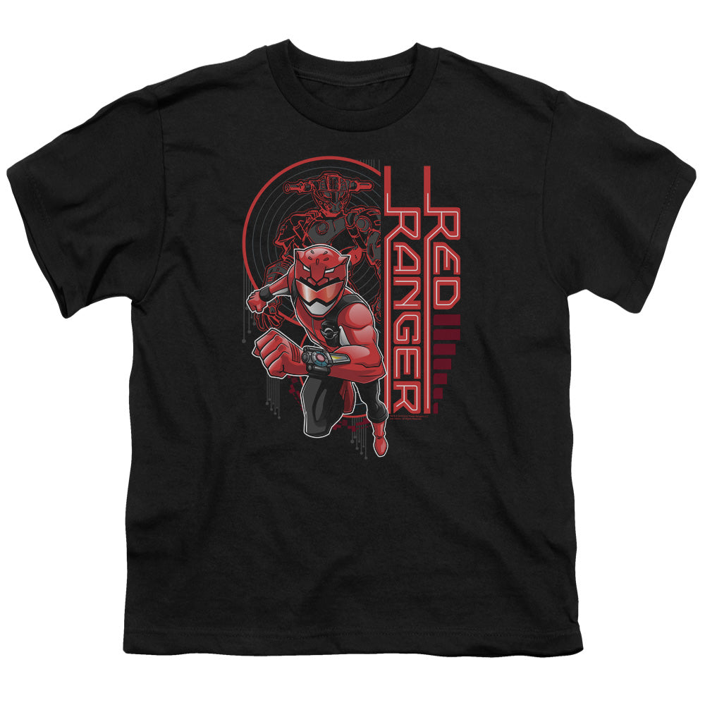 POWER RANGERS BEAST MORPHERS/RED RANGER - S/S YOUTH 18/1 - BLACK