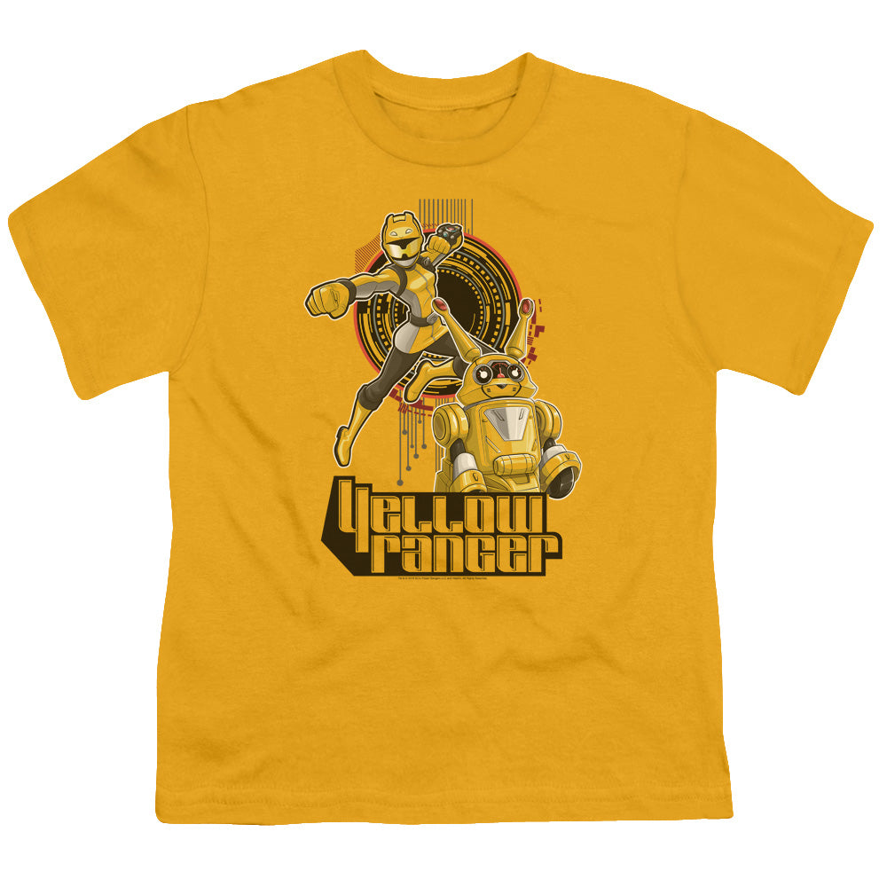 POWER RANGERS BEAST MORPHERS/YELLOW RANGER - S/S YOUTH 18/1 - GOLD