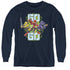 POWER RANGERS BEAST MORPHERS/GO GO - YOUTH LONG SLEEVE TEE - NAVY
