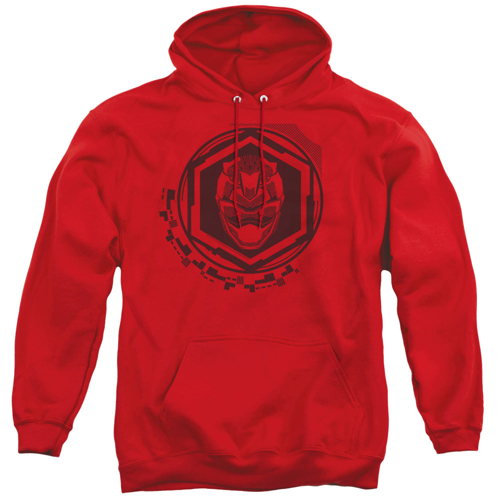 POWER RANGERS BEAST MORPHERS/RED RANGER - ADULT PULLOVER HOODIE - RED