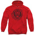POWER RANGERS BEAST MORPHERS/RED RANGER - ADULT PULLOVER HOODIE - RED