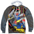 POWER RANGERS BEAST MORPHERS/MEGAZORD (FRONT/BACK PRINT) - ADULT POLY PULLOVER HOODIE - MULTI