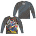 POWER RANGERS BEAST MORPHERS/MEGAZORD (FRONT/BACK PRINT) - L/S ADULT POLY CREW  - MULTI