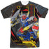 POWER RANGERS BEAST MORPHERS/MEGAZORD (FRONT/BACK PRINT) - S/S ADULT POLY CREW - MULTI