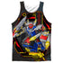 POWER RANGERS BEAST MORPHERS/MEGAZORD (FRONT/BACK PRINT) - ADULT POLY TANK TOP - MULTI