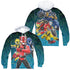 POWER RANGERS BEAST MORPHERS/BATTLE STANCE (FRONT/BACK PRINT) - ADULT POLY PULLOVER HOODIE - MULTI