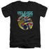 POWER RANGERS BEAST MORPHERS/BEAST RELEASE - S/S ADULT V-NECK 30/1 - BLACK