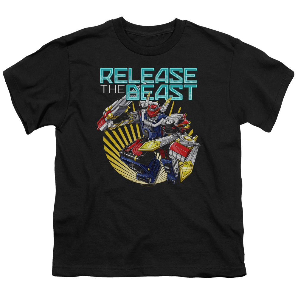POWER RANGERS BEAST MORPHERS/BEAST RELEASE - S/S YOUTH 18/1 - BLACK