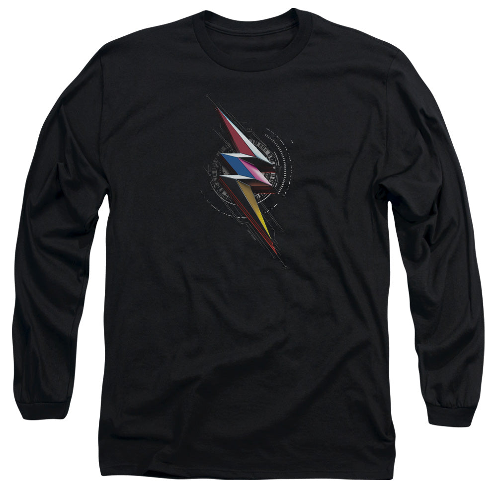 POWER RANGERS MOVIE/BOLT SIGIL -  L/S ADULT 18/1  - BLACK