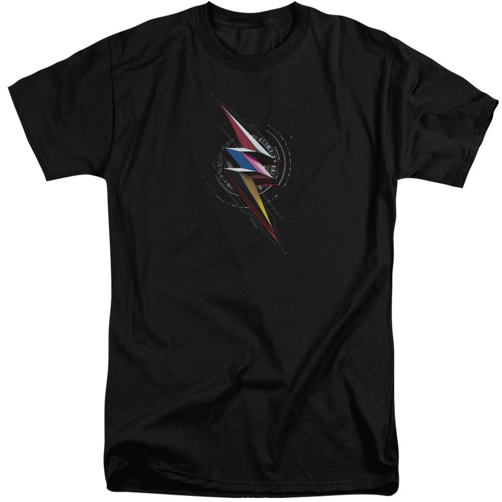 POWER RANGERS MOVIE/BOLT SIGIL - S/S ADULT TALL 18/1 - BLACK