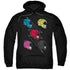POWER RANGERS MOVIE/LINE HELMETS - ADULT PULLOVER HOODIE - BLACK