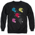 POWER RANGERS MOVIE/LINE HELMETS - ADULT CREWNECK SWEATSHIRT - BLACK