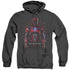 POWER RANGERS MOVIE/RED RANGER - ADULT HEATHER HOODIE - BLACK