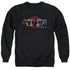 POWER RANGERS MOVIE/HEAD GROUP - ADULT CREWNECK SWEATSHIRT - BLACK