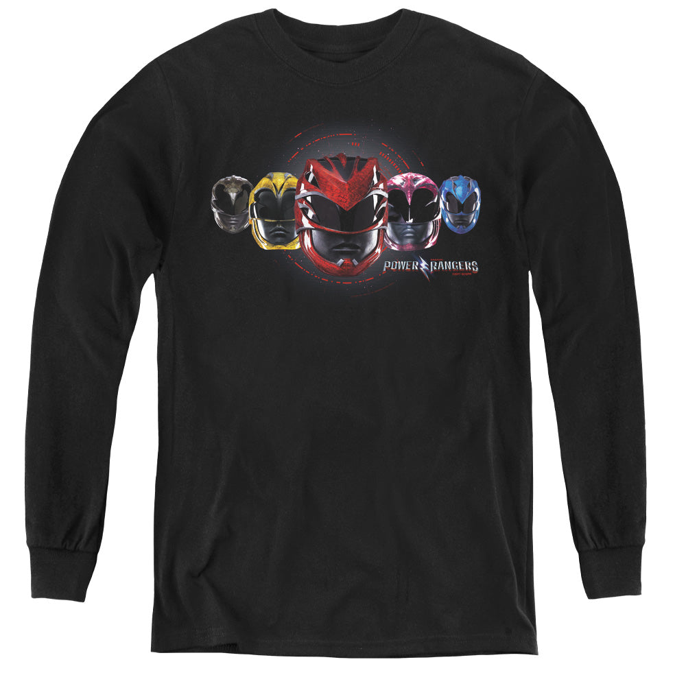 POWER RANGERS MOVIE/HEAD GROUP - YOUTH LONG SLEEVE TEE - BLACK