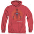 POWER RANGERS MOVIE/RED POWER RANGER GRAPHIC - ADULT HEATHER HOODIE - RED